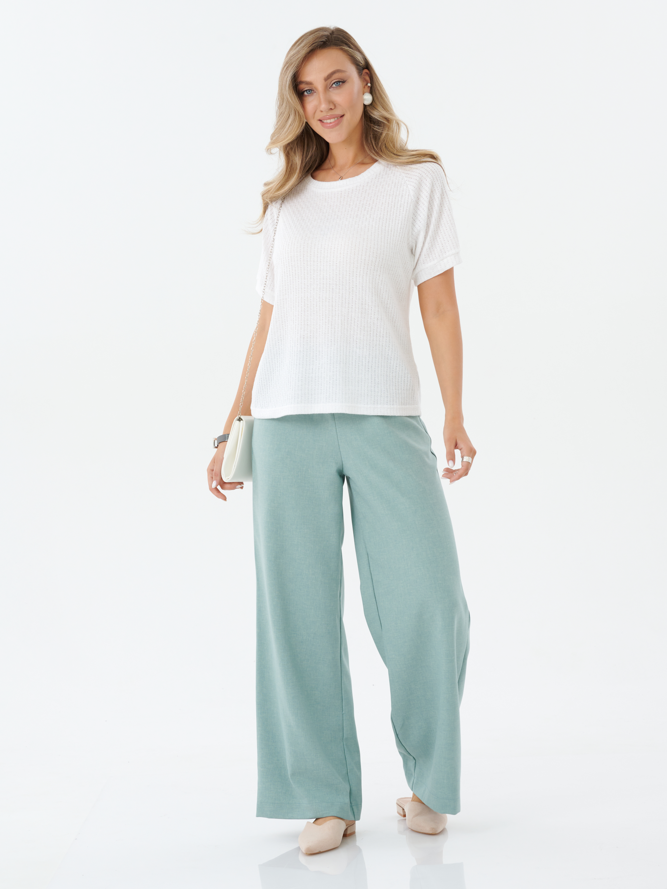 Блузка трикотажная молочная Блузка трикотажная молочная