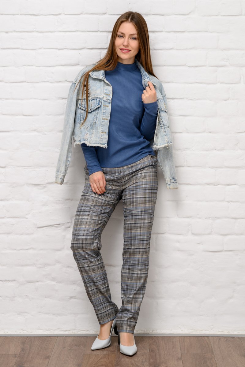 Брюки классика с эластичным поясом серые Брюки классика с эластичным поясом серые